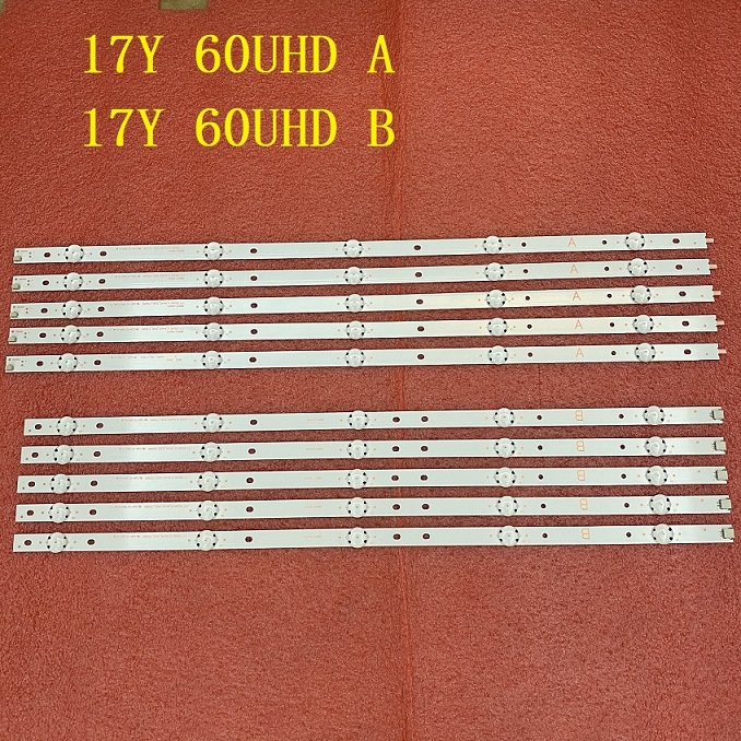 10 PCS LED strip For SONY KD-60X690E 17Y 60UHD A B rev02 5led 170209 170309 SVG600A36-A B S600DUC-1